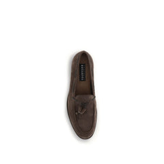 Brown Calf Leather Bos Taurus Slip-On Loafers