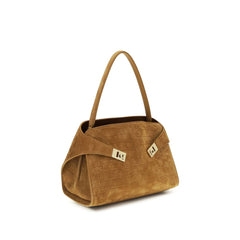 Beige Goatskin Shoulder Bag
