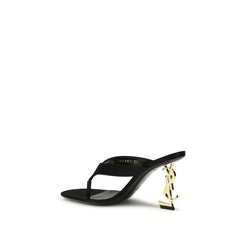 Black Silk Sandals