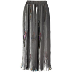 Black Polyester Women Skirt