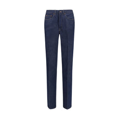 Blue Cotton Slim Fit Jeans