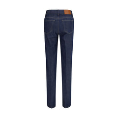 Blue Cotton Slim Fit Jeans