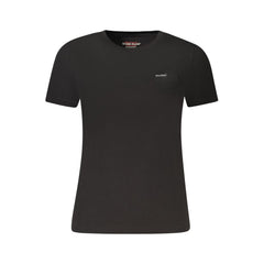 Black Cotton Women's T-Shirt