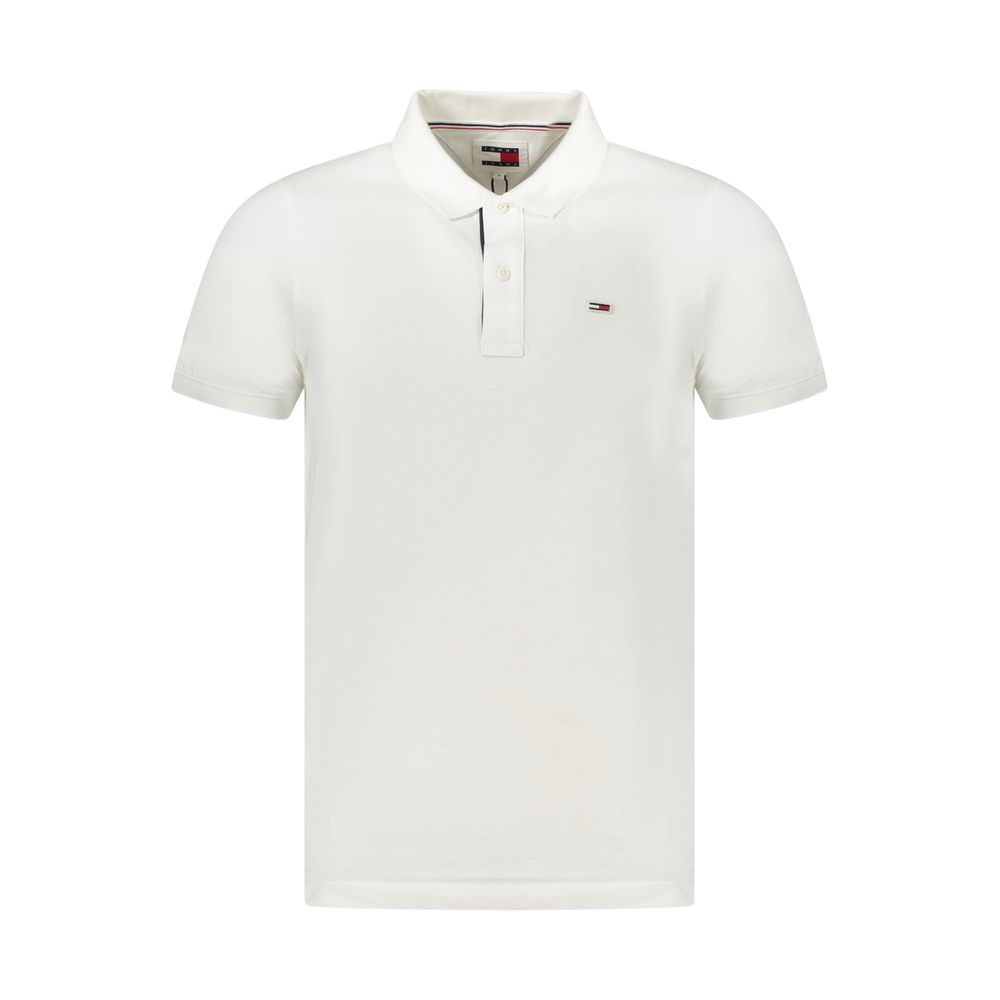 White Cotton Men's Polo Shirt