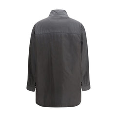 Gray Recycled Polyamide Coat
