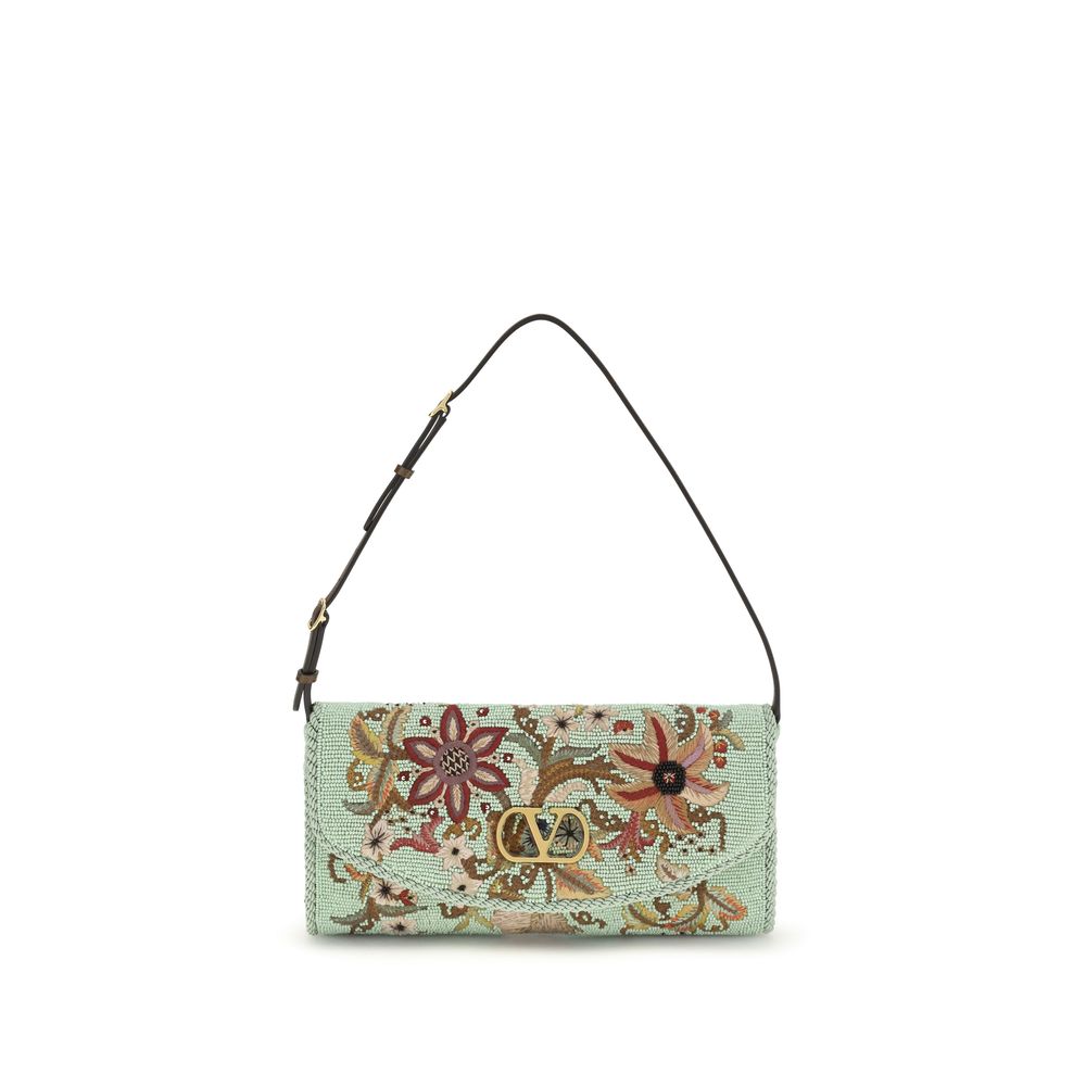 Multicolor Silk Clutch Bag