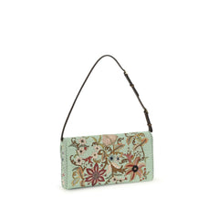 Multicolor Silk Clutch Bag