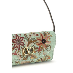 Multicolor Silk Clutch Bag