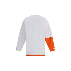 White Cotton Long Sleeve T-Shirt