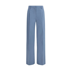 Blue Cotton Chino Pants