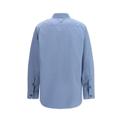 Blue Cotton Dress Shirt