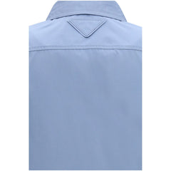 Blue Cotton Dress Shirt