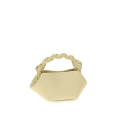 Bicolor Recycled Leather Shoulder Bag