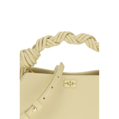 Bicolor Recycled Leather Shoulder Bag