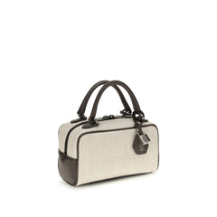 Gray Polyamide Shoulder Bag