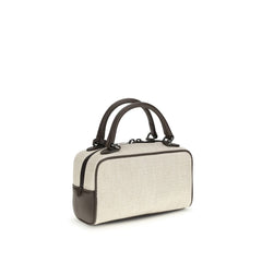 Gray Polyamide Shoulder Bag