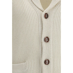 Beige Cotton Cardigan