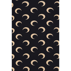 قميص أسود بنقشة بولي أميد