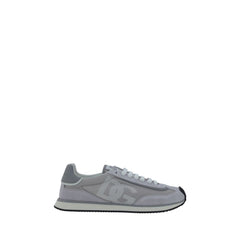 Gray Fabric Low Top Sneakers