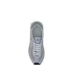 Gray Fabric Low Top Sneakers