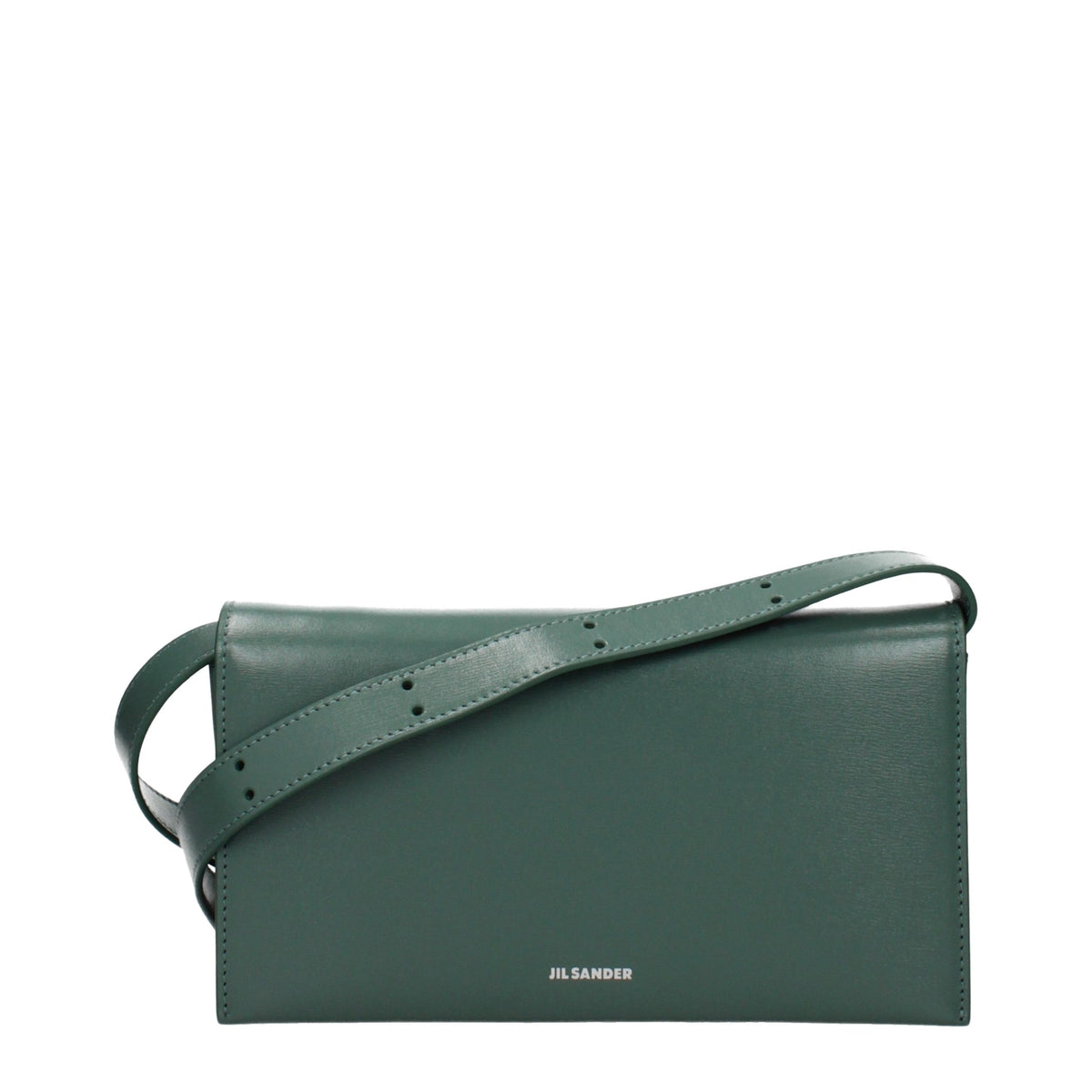 Green Leather Clutch Bag