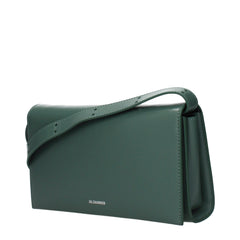 Green Leather Clutch Bag