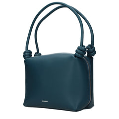 Blue Leather Handbag
