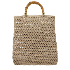 Beige Cotton Handbag