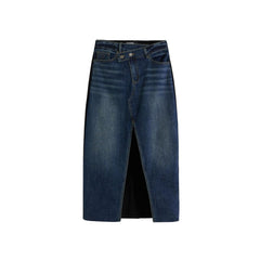 Blue Cotton Long Skirt