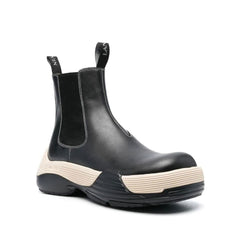 Black Calfskin Chelsea Boots