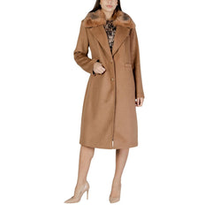 Beige Polyester Coat