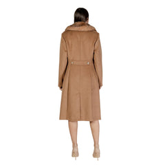 Beige Polyester Coat