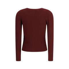 Bordeaux Viscose Cardigan