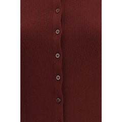 Bordeaux Viscose Cardigan