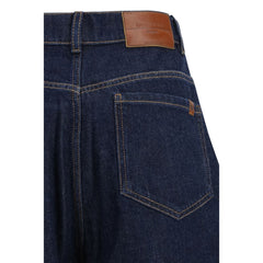 Blue Cotton Jeans Denim