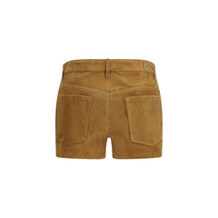 Beige Camel Hair  Bermuda Shorts