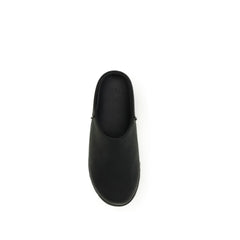 Black Calf Leather Bos Taurus Mules