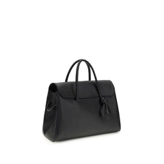 Black Calf Leather Bos Taurus Handbag