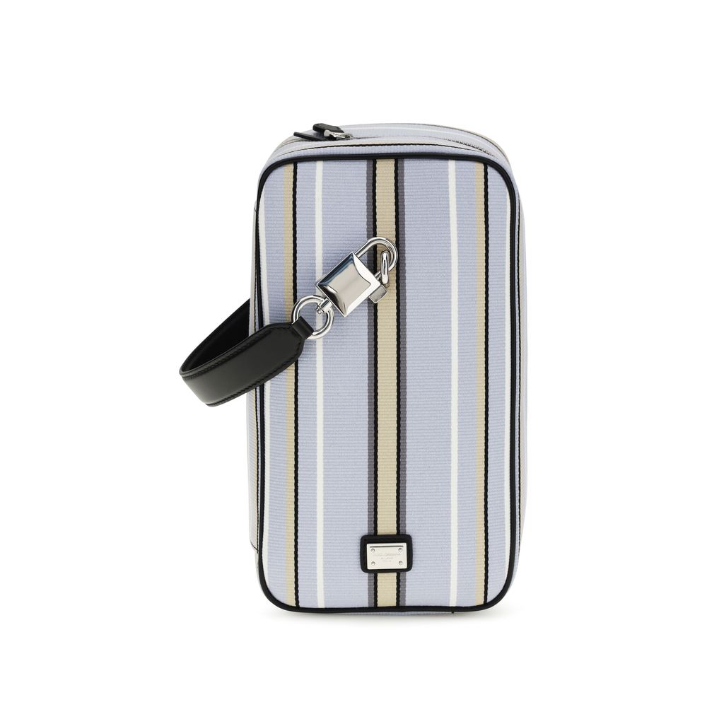 حقيبة يد قطنية زرقاء