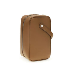 حقيبة يد من جلد العجل البني Bos Taurus