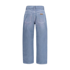Blue Cotton Jeans Denim