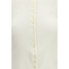 White Cotton Cardigan