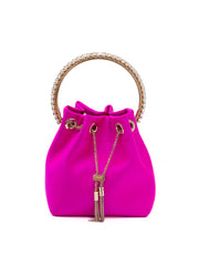 Fuchsia Bon Bon Satin Bucket