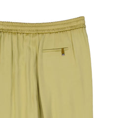 Bicolor Acetate Casual Pants