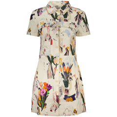White Viscosa Women Dress