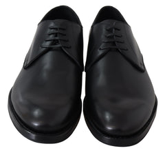 Black Leather Sartoria Hand Made Shoes