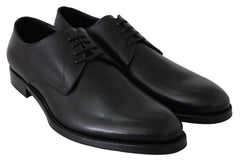 Black Leather Sartoria Hand Made Shoes