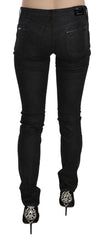 Black Low Waist Skinny Casual Denim Jeans