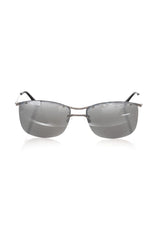 Silver Metallic Fibre Men Sunglass