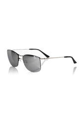 Silver Metallic Fibre Men Sunglass